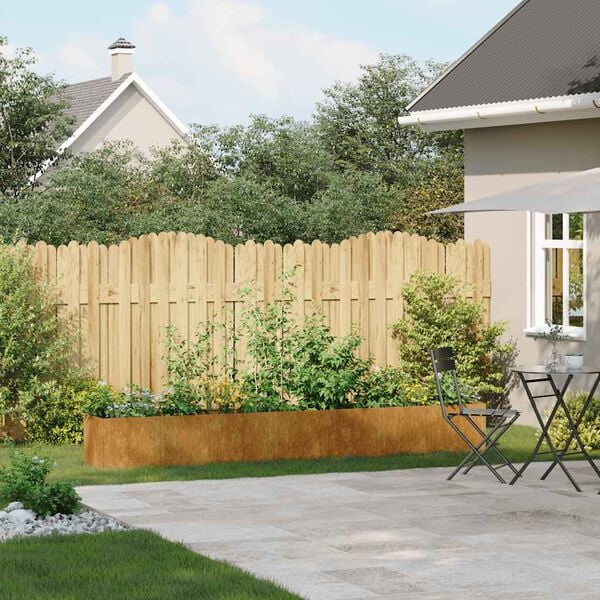 vidaXL Plantekasse Rusty 280x40x40 cm forvitringsst&aring;l