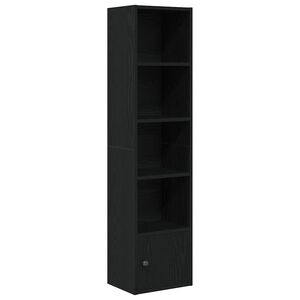 vidaXL Bokhylle svart eik 31x24x127 cm konstruert tre