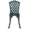 vidaXL Hage Stol med pute 2 pcs grønn 55 x 56.5 x 91cm Aluminium