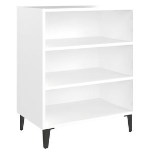 vidaXL Skjenk hvit 57x35x70 cm konstruert tre