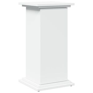 vidaXL Pidestall med oppbevaring hvit 31x30x60 cm konstruert tre