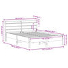 vidaXL Sengeramme uten madrass 150x200 cm heltre furu