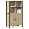 vidaXL Highboard sonoma eik 79,5x35,5x137,5 cm konstruert tre