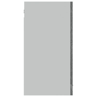 vidaXL Vegghengt glasskap grå sonoma 80x31x60 cm konstruert tre