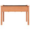 vidaXL Plantekasse med foring brun 118x59x76 cm heltre gran