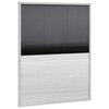 vidaXL Plissert insektskjerm for vindu aluminium 80x100 cm solskjerm