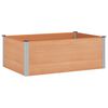 vidaXL H&oslash;ybed Brun 150 x 100 x 54 cm WPC og Aluminium