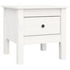 vidaXL Salongbord hvit 40x40x39 cm heltre furu
