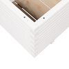 vidaXL Plantekasse hvit 110x60x49,5 cm heltre furu