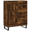 vidaXL Highboard r&oslash;kt eik 69,5x34x180 cm konstruert tre