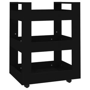 vidaXL Kj&oslash;kkentralle svart 60x45x80 cm konstruert tre