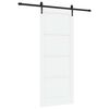 vidaXL Skyved&oslash;r ORKDAL 86 x 211 cm Konstruert tre Hvit og svart