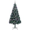 vidaXL Kunstig juletre med 300 LED grønn 240 cm PVC og Stål og Plast