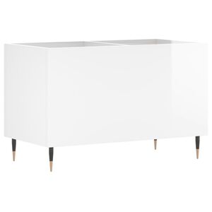 vidaXL Hifi-benk h&oslash;yglans hvit 74,5x38x48 cm konstruert tre