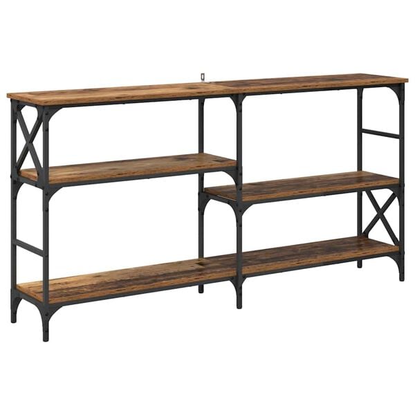 vidaXL Konsollbord Gammelt tre 150 x 29 x 76,5 cm Konstruert tre