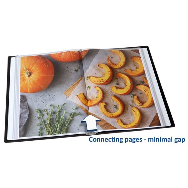 rillstab Displaybok A4 60 lommer svart