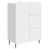 vidaXL Serviesskap Hvit 66 x 34,5 x 91,5 cm Konstruert tre