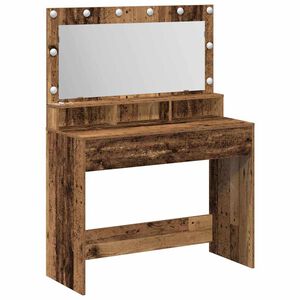vidaXL Sminkebord Gammelt tre 100 x 41 x 135 cm Konstruert tre