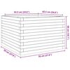 vidaXL Plantekasse 70x70x46 cm heltre douglasgran