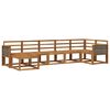 vidaXL Utend&oslash;rs sofa-sett 7 pcs Naturlig Solid akasietre