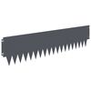 vidaXL Gjerdekant 20 pcs 103 x 25 cm metall Antrasitt