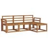 vidaXL Utend&oslash;rs sofa-sett 4 pcs Naturlig