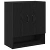 vidaXL Veggskap 60 x 30 x 70 cm Konstruert tre Svart Eik