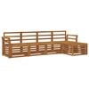 vidaXL Sofasett 5 pcs Naturlig Solid akasietre