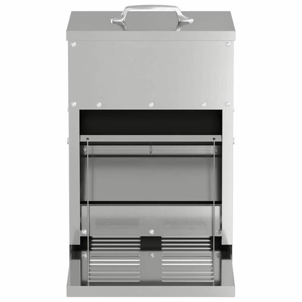 vidaXL Kylling Trampefr&oslash; s&oslash;lv 25 x 42 x 40 cm Galvanisert St&aring;l