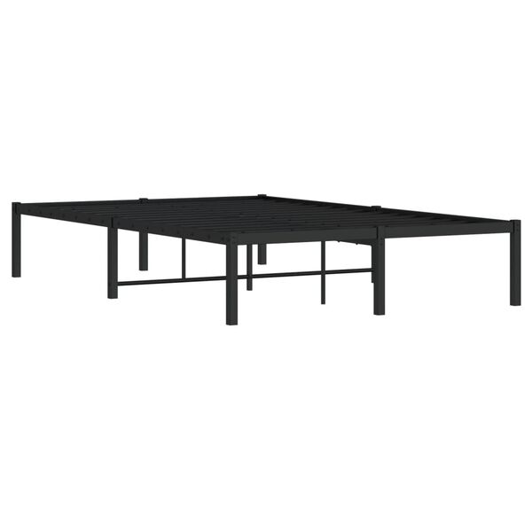 vidaXL Sengeramme i metall svart 120x200 cm