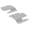 vidaXL Flush Mount Bracket 2 pcs s&oslash;lv 75 x 66 mm St&aring;l