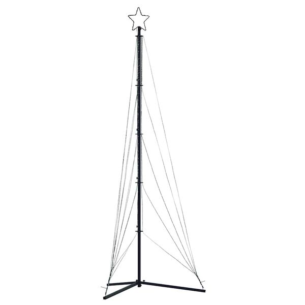 vidaXL LED juletre 525 LEDs Fargerike 302 cm