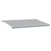 vidaXL Manuell uttrekkbar markise med LED antrasitt og hvit 600x350 cm