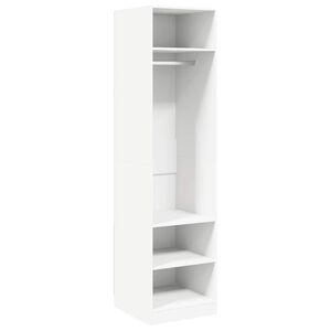 vidaXL Garderobe hvit 50x50x200 cm konstruert tre