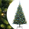 vidaXL Kunstig leddet juletre med 300 LED-lamper Gr&oslash;nn 180 cm