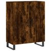 vidaXL Highboard r&oslash;kt eik 69,5x34x180 cm konstruert tre