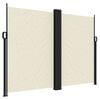 vidaXL Uttrekkbar sidemarkise 180x1000 cm kremhvit
