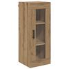 vidaXL Veggskap Artisan Eik 34,5 x 34 x 90 cm Sponplater og glass