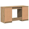 vidaXL Skrivebord artisan eik 140x50x77 cm konstruert tre