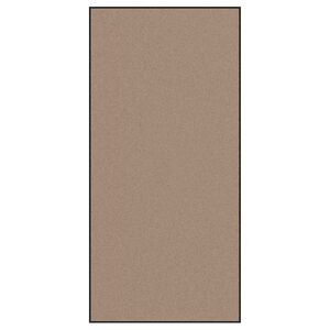 vidaXL D&oslash;rmatte Beige og svart 120 x 250 cm 100% Polyamid