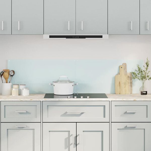 vidaXL Kjøkkenplater 2 stk hvit 80x40 cm herdet glass