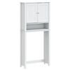 vidaXL Vaskemaskinskap BERG hvit 76x27x164,5 cm heltre furu
