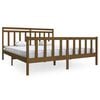 vidaXL Sengeramme honningbrun 180x200 cm Super King heltre