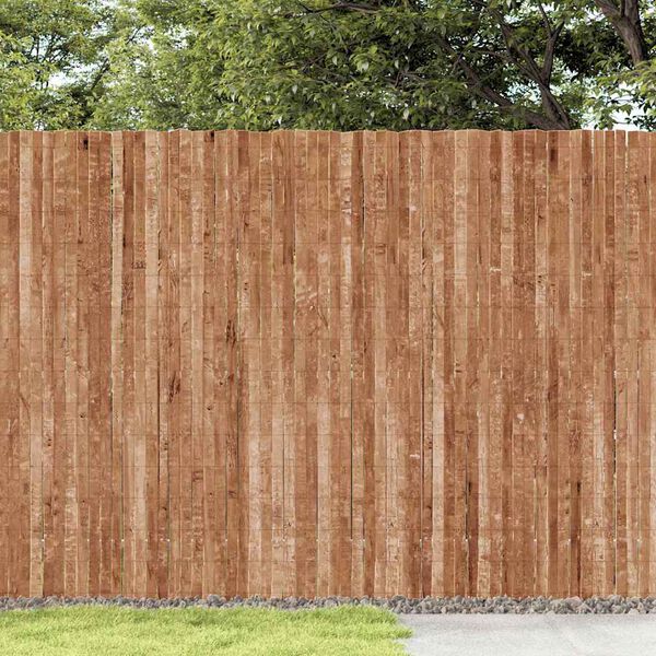 vidaXL Barkgjerde Brun 600 x 150 cm Bark