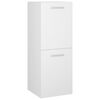 vidaXL Baderomsskap hvit 30x30x80 cm konstruert tre