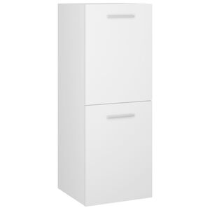 vidaXL Baderomsskap hvit 30x30x80 cm konstruert tre