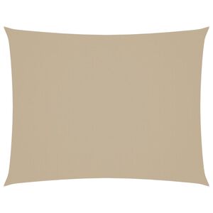vidaXL Solseil oxfordstoff rektangul&aelig;r 3x4 m beige