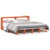 vidaXL Sengeramme uten madrass voksbrun 180x200 cm heltre furu