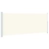 vidaXL Uttrekkbar sidemarkise 200x500 cm kremhvit