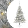 vidaXL Kunstig Forh&aring;ndsopplyst Juletre med 150 LED s&oslash;lv 120 cm PET